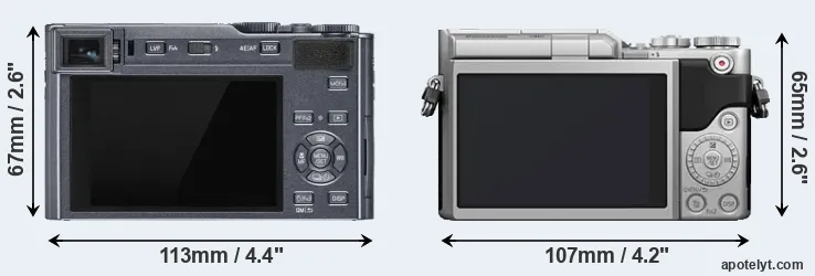 Comparison C-LUX or GX850 rear