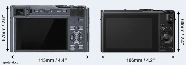 Comparison C-LUX or LX15 rear