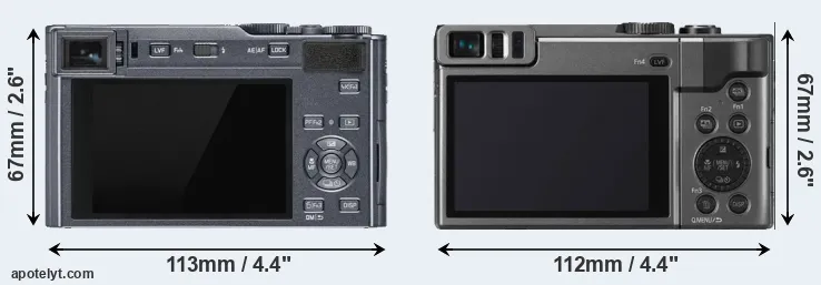 Comparison C-LUX or ZS70 rear