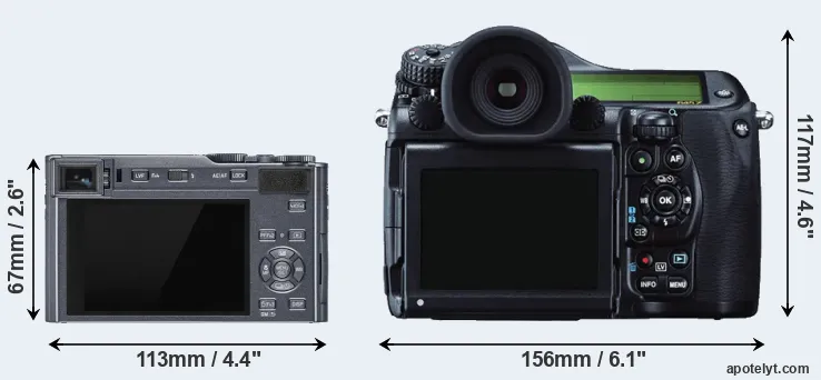 Comparison C-LUX or 645Z rear