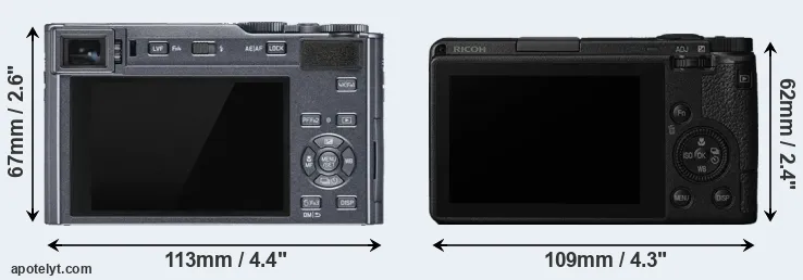 Comparison C-LUX or GR III rear
