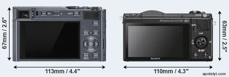 Comparison C-LUX or A5100 rear