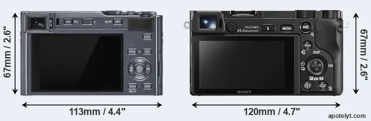 Comparison C-LUX or A6000 rear