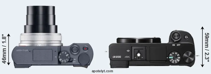 Compare C-LUX versus A6100 top