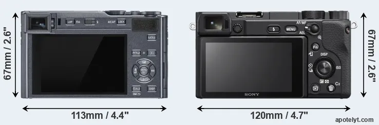 Comparison C-LUX or A6400 rear