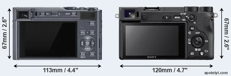 Comparison C-LUX or A6500 rear