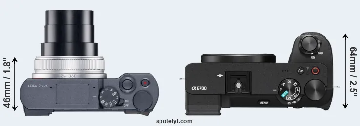 Compare C-LUX versus A6700 top