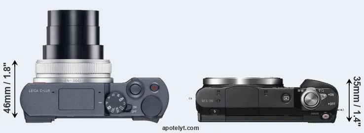 Compare C-LUX versus NEX-3N top