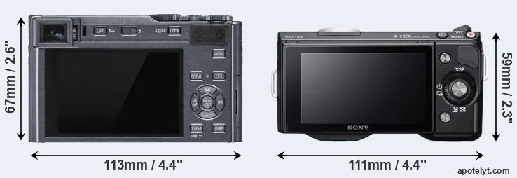 Comparison C-LUX or NEX-5N rear