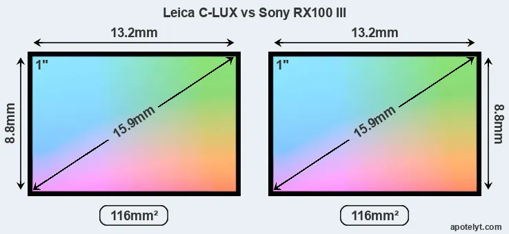 Leica C-LUX and Sony RX100 III sensor measures