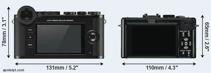 Comparison CL or D-LUX 5 rear