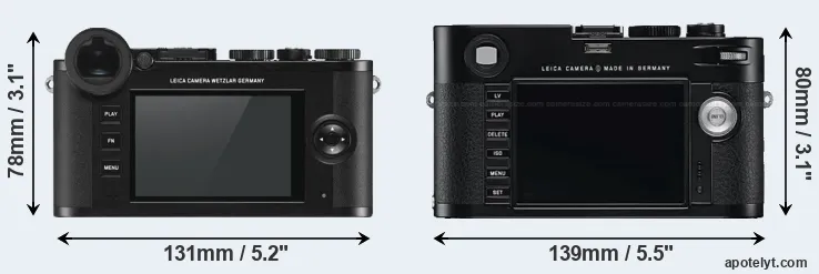 Comparison CL or M Typ 240 rear