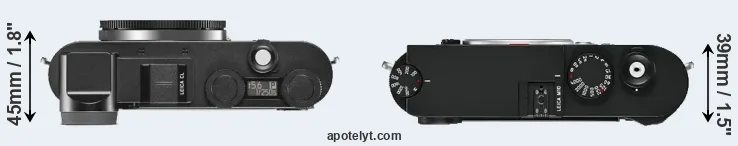 Compare CL versus M10 top