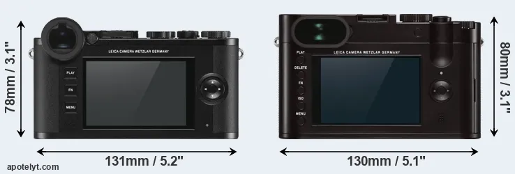 Comparison CL or Q Typ 116 rear