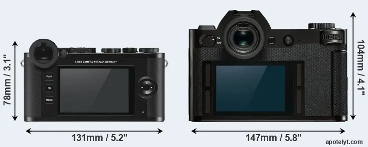 Comparison CL or Leica SL rear