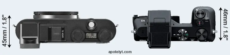 Compare CL versus V2 top
