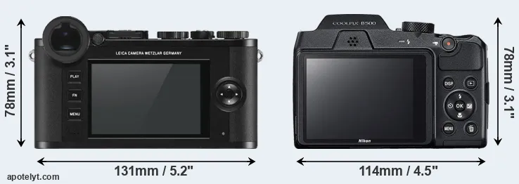 Comparison CL or B500 rear