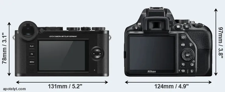 Comparison CL or D3500 rear