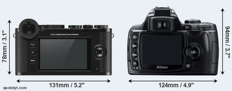 Comparison CL or D40 rear