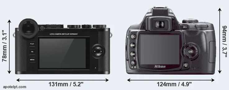 Comparison CL or D40X rear
