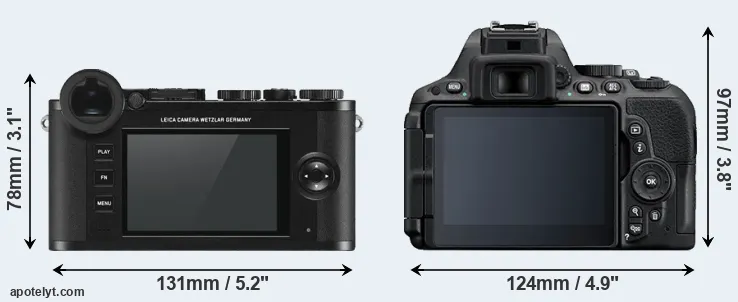 Comparison CL or D5500 rear