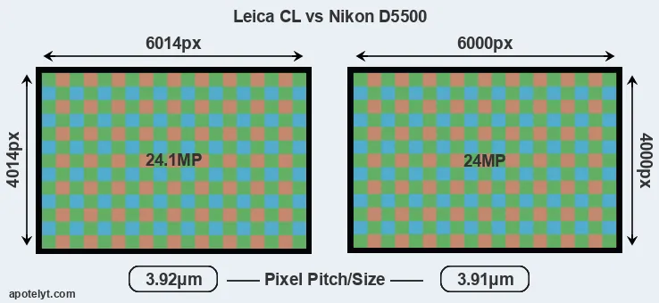 CL versus D5500 MP