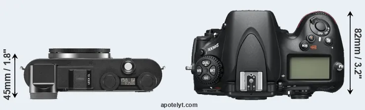 Compare CL versus D800E top