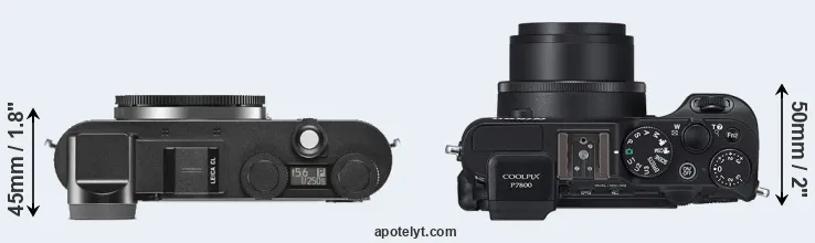 Compare CL versus P7800 top
