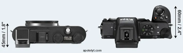 Compare CL versus Z50 top