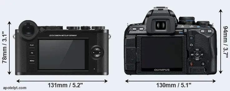 Comparison CL or E-600 rear