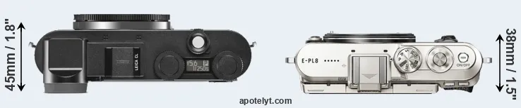Compare CL versus E-PL8 top