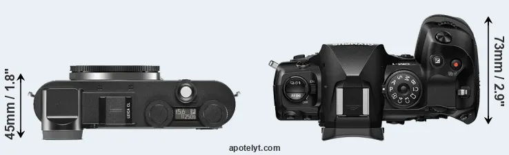 Compare CL versus OM-1 top