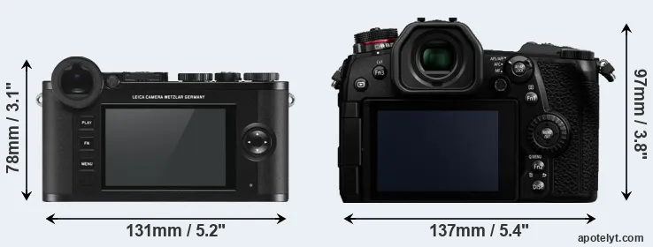 Comparison CL or G9 rear