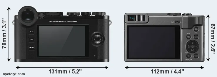 Comparison CL or ZS70 rear