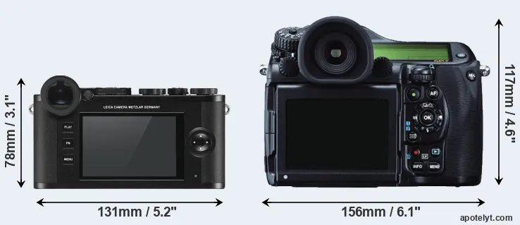 Comparison CL or 645Z rear