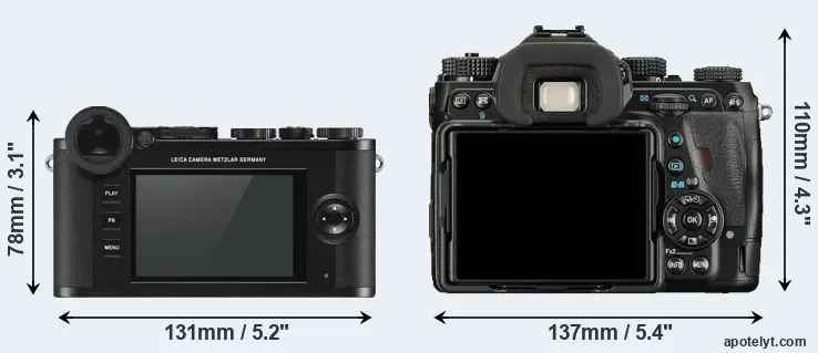 Comparison CL or K-1 rear