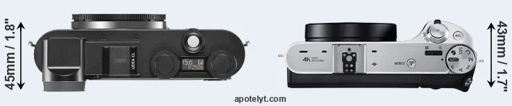 Compare CL versus NX500 top