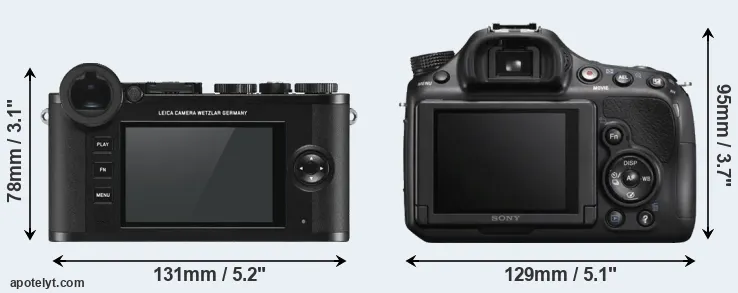Comparison CL or A58 rear