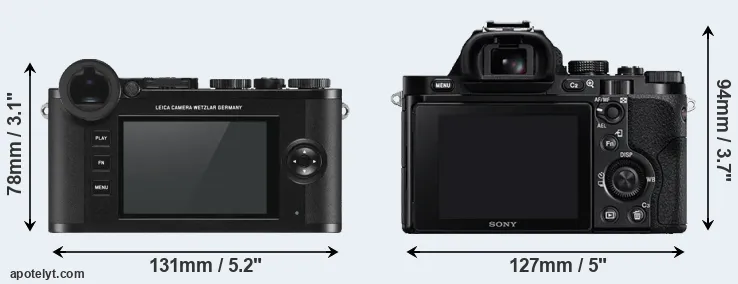 Comparison CL or A7 rear