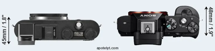 Compare CL versus A7 top