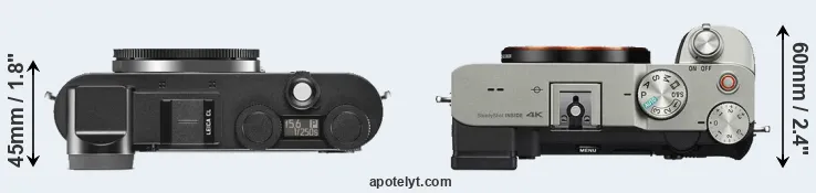 Compare CL versus A7C top