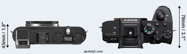 Compare CL versus A7R IVA top