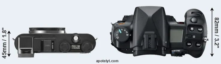Compare CL versus A850 top