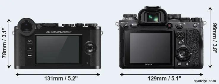 Comparison CL or A9 II rear