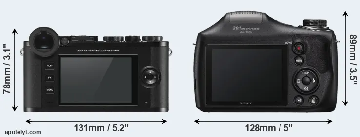 Comparison CL or H300 rear