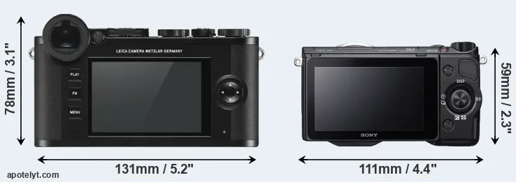 Comparison CL or NEX-5R rear