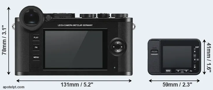 Comparison CL or RX0 rear