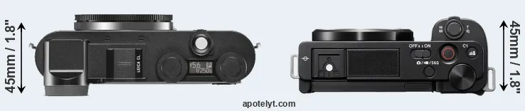 Compare CL versus ZV-E10 top