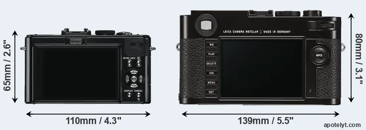 Comparison D-LUX 5 or M Typ 262 rear