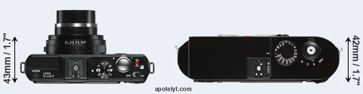 Compare D-LUX 5 versus M Typ 262 top
